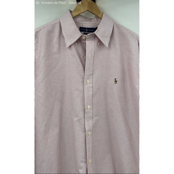 Ralph Lauren Other - Ralph Lauren Long Sleeve Button Down Shirt Men's XL Pink Logo Preppy